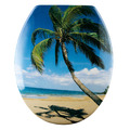 Badkomfort Duroplast WC-Sitz mit Absenkautomatik Karibik Strand