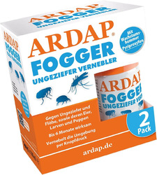 Ardap Fogger 2x100ml Effektiver Nebler für Ungeziefer, Flohbekämpfung & Räume. 