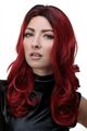 Sexy Perücke Damenperücke Rot Rottöne Mix Ombre Mittelscheitel wave lang GFW1832
