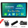 DAB+CAM+DVR+10.1" Android 13 8Kern 6+64G Autoradio 2 DIN NAVI CarPlay DSP 4G LTE