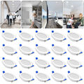20x LED Spot Einbaustrahler Einbauleuchte Deckenleuchte Ultraslim kaltweiß 5W DE