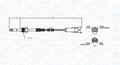 Sensor Abgastemperatur MAGNETI MARELLI 172000043010 für SAAB OPEL CADILLAC A04