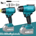 1/2X Elektrische Heißluftpistole Kabellos Heißluftgebläse für 18V Makita Akku DE