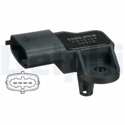 DELPHI PS10124 Sensor, Saugrohrdruck für ABARTH,ALFA ROMEO,FIAT,LANCIA,OPEL,PORS
