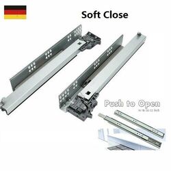 Teleskopauszug Vollauszug 350mm-600mm 60KG SOFT CLOSE Schubladenschienen Profi