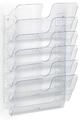 DURABLE Wand-Prospekthalter-Set FLEXIPLUS 6, A4, 6 Fächer