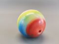 DDR Gummi Ball Spielball bunt 7,5 cm Kinder Spielzeug