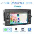 7" Autoradio Für Ford Focus Mondeo C/S-MAX Galaxy Transit Android GPS NAVI 4+64G
