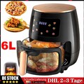 XXL Heißluftfritteuse 6L Fritteusen Friteuse Heißluft Air Fryer 2400W ohne Öl