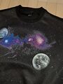 Top Scuba Sweater H&M Sweatshirt M (176) Galaxy Space Planeten Pullover