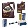 BOSCH Inspektionspaket 7L MANNOL Longlife 504/507 5W-30 für BMW X3 E83 2.0d
