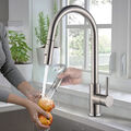 Küchenarmatur Edelstahl Ausziehbar Brause Spültischarmatur 360° Wasserhahn Küche