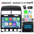 Android 13 64G Autoradio DAB+ Carplay KAM+ Für VW TOUAREG 2003-10 GPS NAVI BT FM