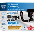 ANHÄNGERKUPPLUNG für VW Tiguan II 16-23 vert. abnehmbar HOOK +7pol ESatz Erich J