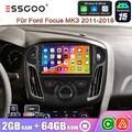 DAB+ 2+64G Autoradio Android15 Carplay GPS KAM Für Ford Focus 3 MK3 2011-2018 FM