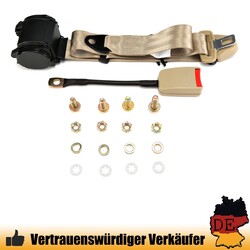 3 punkt gurt Sicherheitsgurt Anschnallgurt Beige Für BMW VW Audi 3730mm