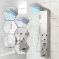 Duschpaneel Duschsäule Badarmatur Duschgarnitur mit Regendusche Edelstahl