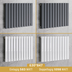 Flachheizkörper Horizontal Design Paneel Heizkörper Seitenanschluss Heizwand