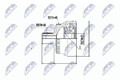 NTY Gelenksatz Antriebswelle NPZ-AU-009 für AUDI A8 A4 A6 VW PASSAT SKODA B5 3B3