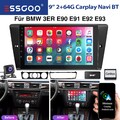 9" Autoradio Android 14 2+64G GPS Bluetooth RDS Für BMW 3er E90 E91 E92 DAB+ Kam