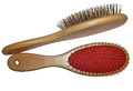 Haarbürste Holz ohne Noppen Massagebürste Haar Bürste Tierbürste