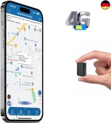 Mini GPS Tracker 4G, 1500mAh Akku, magnetischer Live Ortungsgerät Sender ABO 