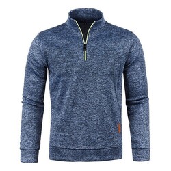 ⭐Herren Pullover Pulli Fleecefutter Sweatjacke Sweatshirt Rollkragen Langarm DE