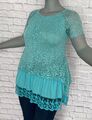Tunika Shirt Oberteil Spitze viel Farben  38 40 42 44 NEU Damen Italien