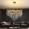 Luxus Kristall Deckenlampe LED Kronleuchter Wohnzimmer Leuchte Hängeleuchte