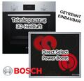 Herdset BOSCH Backofen Einbauherd autark EcoClean+Ceran-Kochfeld Kochstelle 60cm