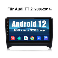 Für Audi TT MK2 8J 2006-2014 Android 12 Autoradio WIFI Navi GPS 1+32GB Bluetooth