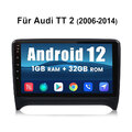 Für Audi TT MK2 8J 2006-2014 Android 12 Autoradio WIFI Navi GPS 1+32GB Bluetooth