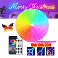 5-20m Neon LED Strip Streifen RGB Flex Schlauch diffus Lichtband Dimmbar APP DE
