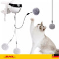 Elektrisches Katzenspielzeug Haustier Hebekugel Interaktives Teaser Spielzeug ^