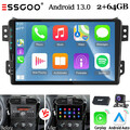 9" DAB+ CarPlay 2+64G Für Suzuki Splash Ritz Opel Agila Android 13 Autoradio GPS