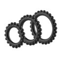 Silikon Penisring Lust 3 Penisringe Cockring Hodenring Stück 3er Set schwarz