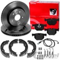 brembo BREMSSCHEIBEN + BELÄGE HINTEN passend für BMW X5 E70 F15 X6 E71 F16
