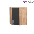 Eckhängeschrank Küchenschrank Küchenmöbel Küchenzeile Fame-Line 57 cm Vicco