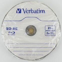 1x10 VERBATIM BD-RE Blu-Ray Discs Rewritable 25GB 1x2x BULK 43694 UMVERPACKT NEU