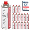 EVOCAMP 16x Butan Gaskartuschen 227g Typ MSF-1a für Campingkocher, Gasheizung