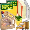 MANN INSPEKTIONSPAKET+5L CASTROL 5W-30 ÖL passend für OPEL MOKKA X 1.4 AB 09.14