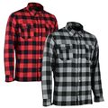Herren Motorrad Hemd Aramid Holzfäller Motorradjacke Textil Lumberjack NEU 