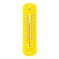 19cm Außenthermometer Metall Retro-Still gelb Innen Garten Thermometer Analog