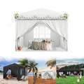 Partyzelt Festzelt Pavillon Bierzelt Gartenpavillon Anthrazit/Weiß 3x3/3x6/3x9m
