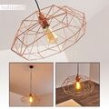 kupferfarbene Retro Pendel Hänge Leuchten Ess Wohn Schlaf Zimmer Raum Lampe rund