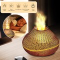 Aroma Diffuser Mit Flammen Effekt Luftbefeuchter Diffusor Für ätherische 7 LED