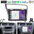 8-Kern 4+64GB Android 13 Carplay Autoradio GPS NAVI SWC DAB+ Für VW Golf VII MK7