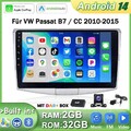 10.1" DAB+ für VW Passat B6 B7 CC 2+32G Android 14 Autoradio Carplay RDS GPS Kam