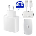 Samsung 45W Super Schnellladegerät Netzteil USB-C Kabel  S22 S23 + Ultra A54 5G