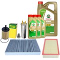 MANN-FILTER Filter Satz 8L CASTROL EDGE 5W30 LL für VW TRANSPORTER 5 1.9-2.5 TDI